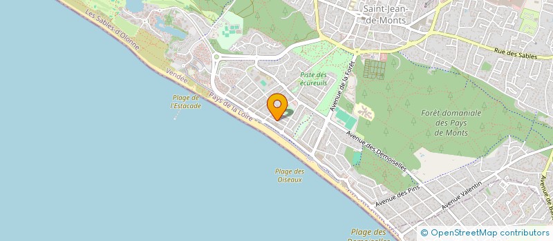 localisation de l'entreprise MONSIEUR BERNARD POIRAUD  SAINT-JEAN-DE-MONTS