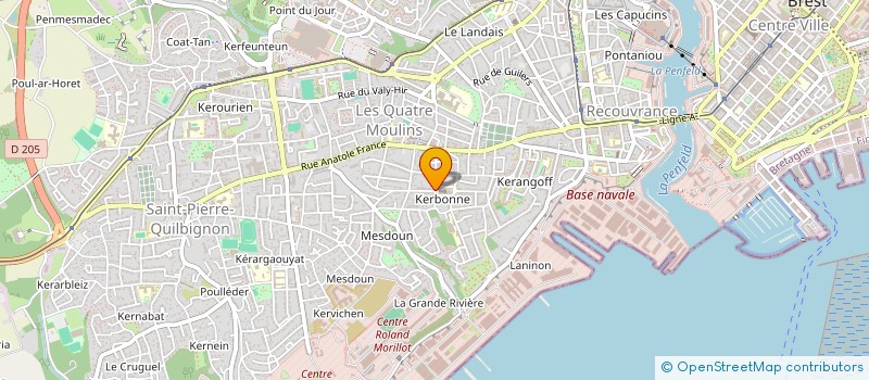 localisation de l'entreprise MONSIEUR BERNARD POIRIER à BREST