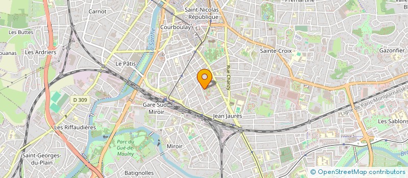 localisation de l'entreprise MONSIEUR BERNARD POIRIER  LE MANS