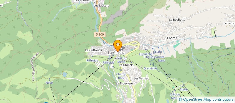 localisation de l'entreprise MONSIEUR BERNARD POLLET à LA CLUSAZ