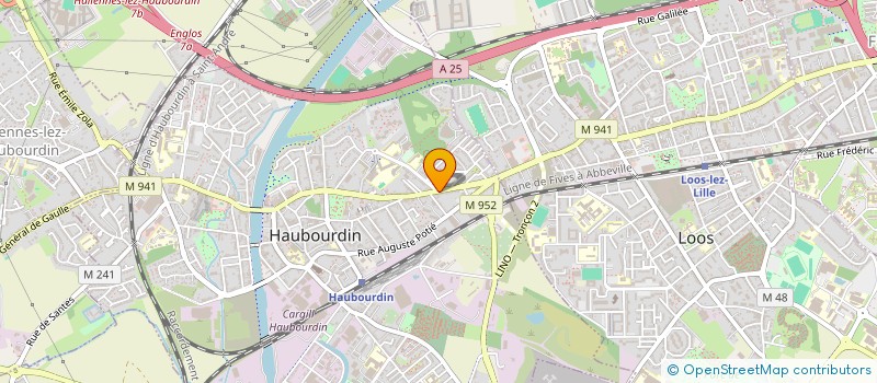 localisation de l'entreprise MONSIEUR BERNARD POLLET  HAUBOURDIN