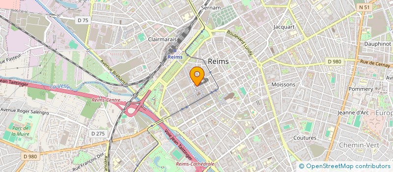 localisation de l'entreprise MONSIEUR BERNARD POLLIART à REIMS