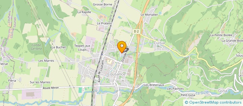 localisation de l'entreprise MONSIEUR BERNARD POLY  COUSANCE