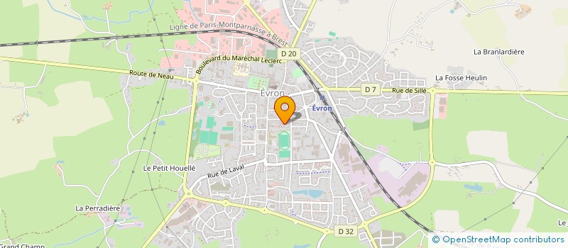 localisation de l'entreprise MONSIEUR BERNARD POMMIER  EVRON