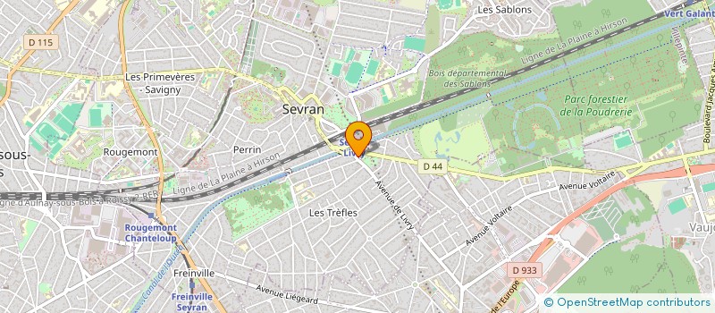 localisation de l'entreprise MONSIEUR BERNARD PONCHON à SEVRAN
