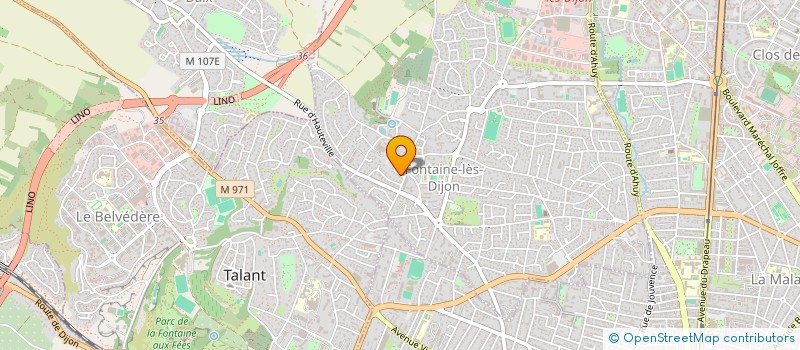 localisation de l'entreprise MONSIEUR BERNARD PONNELLE  FONTAINE-LES-DIJON