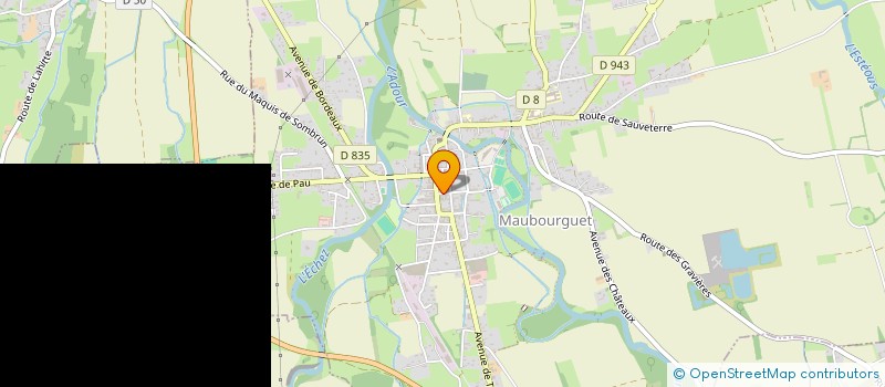 localisation de l'entreprise MONSIEUR BERNARD PONTICQ  MAUBOURGUET
