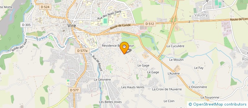 localisation de l'entreprise MONSIEUR BERNARD POTHIER  VIRE NORMANDIE