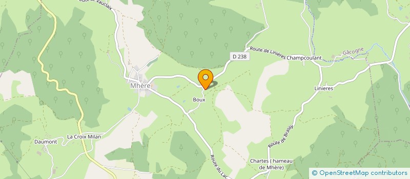 localisation de l'entreprise MONSIEUR BERNARD POTIER  MHERE