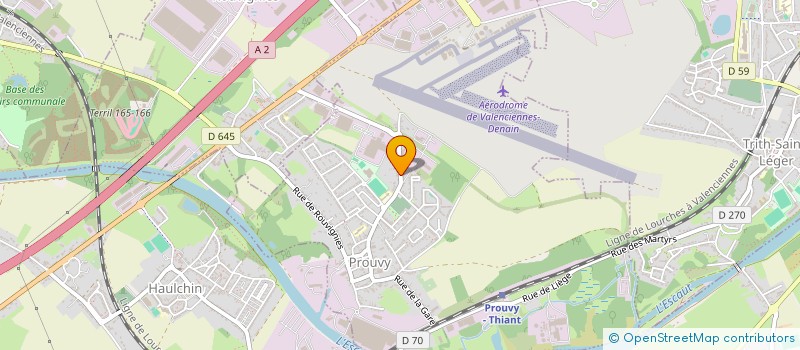 localisation de l'entreprise MONSIEUR BERNARD POULAIN  PROUVY