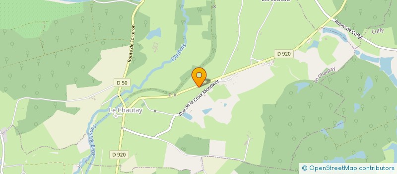 localisation de l'entreprise MONSIEUR BERNARD POUPIN  LE CHAUTAY