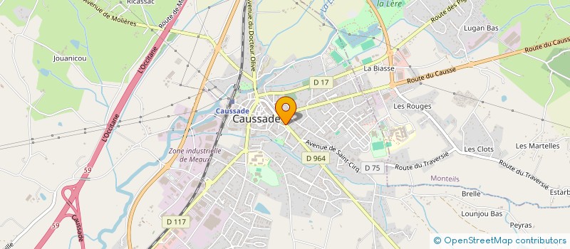 localisation de l'entreprise MONSIEUR BERNARD POUPY  CAUSSADE