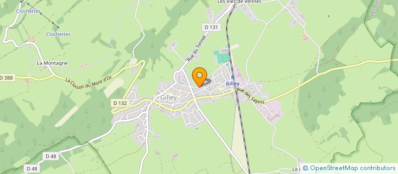 localisation de l'entreprise MONSIEUR BERNARD POURCHET  GILLEY