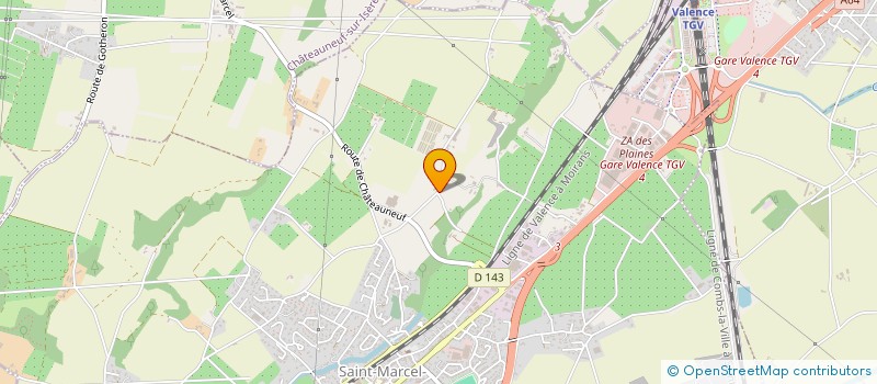 localisation de l'entreprise MONSIEUR BERNARD POURRET  SAINT-MARCEL-LES-VALENCE