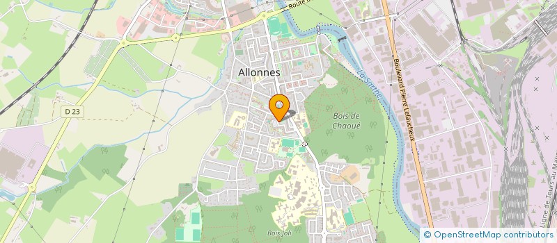 localisation de l'entreprise MONSIEUR BERNARD POUSSIER  ALLONNES