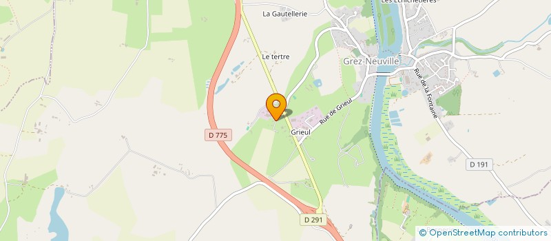 localisation de l'entreprise MONSIEUR BERNARD POUTEAU  GREZ-NEUVILLE