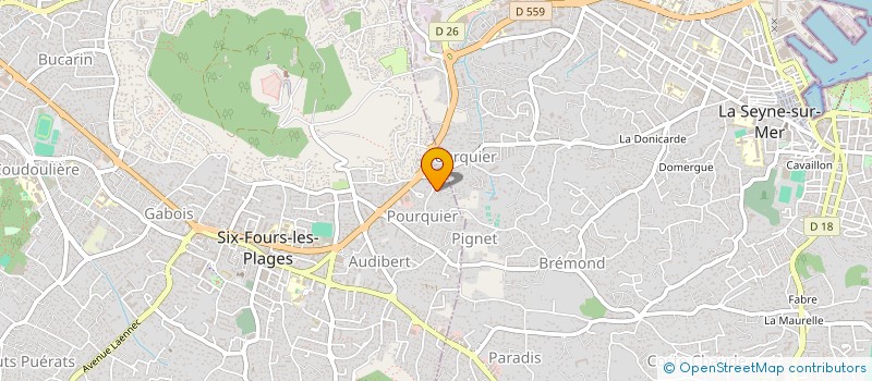 localisation de l'entreprise MONSIEUR BERNARD POUZIER à SIX-FOURS-LES-PLAGES