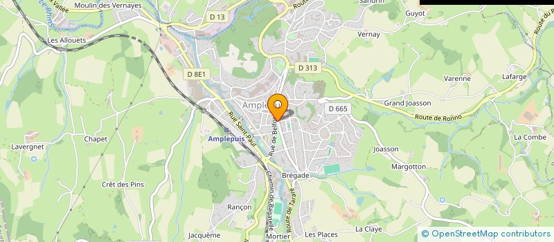 localisation de l'entreprise MONSIEUR BERNARD POYET  AMPLEPUIS