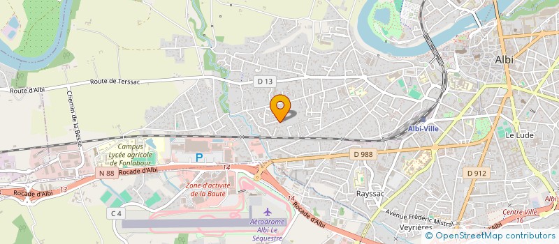 localisation de l'entreprise MONSIEUR BERNARD PRADINES à ALBI