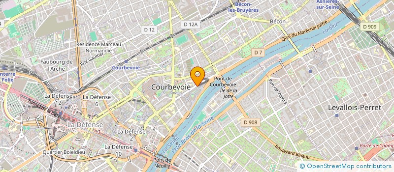 localisation de l'entreprise MONSIEUR BERNARD PRALONG à COURBEVOIE