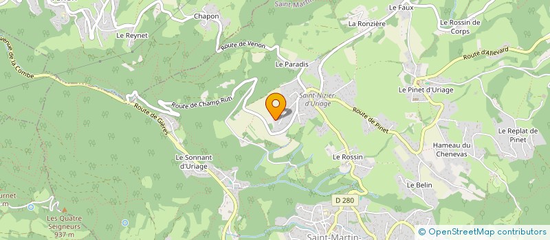 localisation de l'entreprise MONSIEUR BERNARD PRAS  SAINT-MARTIN-D'URIAGE