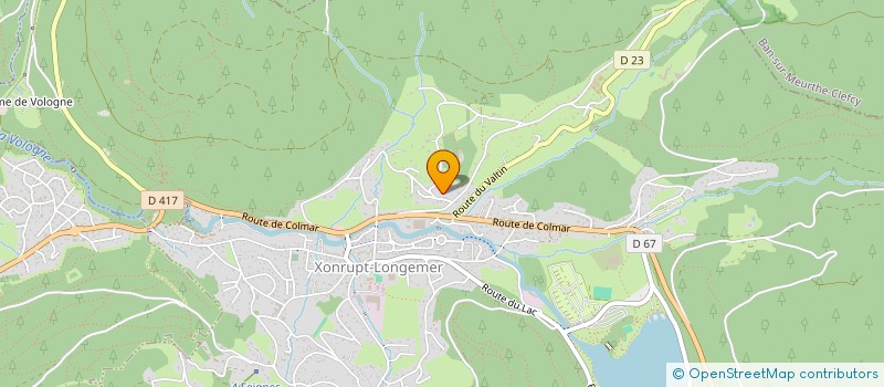 localisation de l'entreprise MONSIEUR BERNARD PREUSS  XONRUPT-LONGEMER