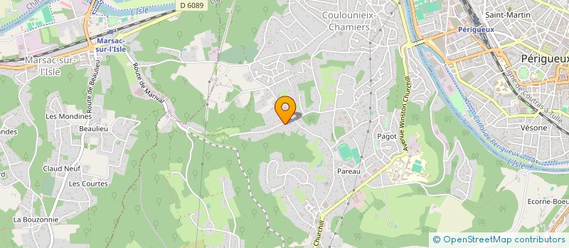 localisation de l'entreprise MONSIEUR BERNARD PREVOST  COULOUNIEIX-CHAMIERS