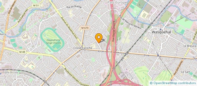 localisation de l'entreprise MONSIEUR BERNARD PROOT à MARCQ-EN-BARŒUL