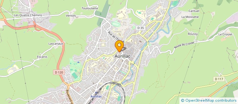 localisation de l'entreprise MONSIEUR BERNARD PROUGET à AURILLAC