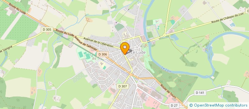 localisation de l'entreprise MONSIEUR BERNARD PROULT  LE LUDE