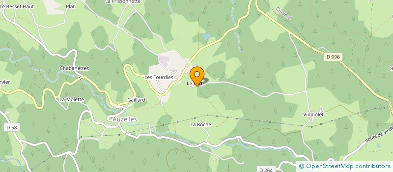 localisation de l'entreprise MONSIEUR BERNARD PRULHIERE  AUZELLES