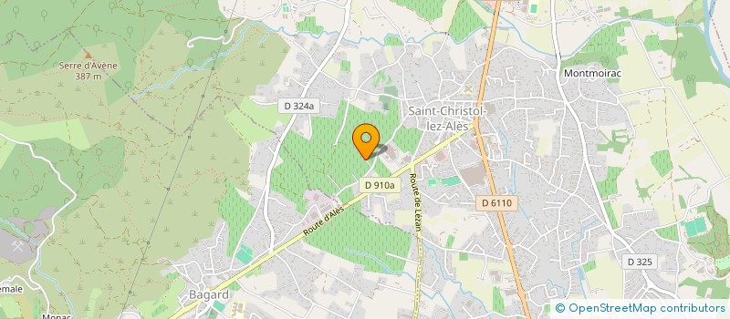 localisation de l'entreprise MONSIEUR BERNARD PRUNARETTY  SAINT-CHRISTOL-LES-ALES