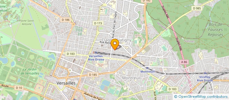localisation de l'entreprise MONSIEUR BERNARD PUCHULU à VERSAILLES