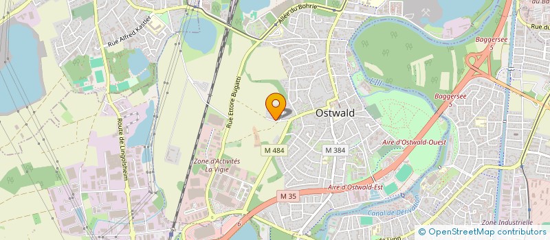 localisation de l'entreprise MONSIEUR BERNARD PULFERMULLER  OSTWALD