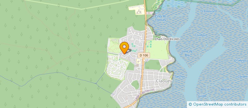 localisation de l'entreprise MONSIEUR BERNARD PUYO  LEGE-CAP-FERRET