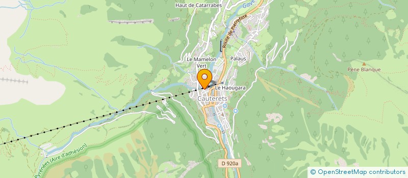 localisation de l'entreprise MONSIEUR BERNARD PUYOULET  CAUTERETS