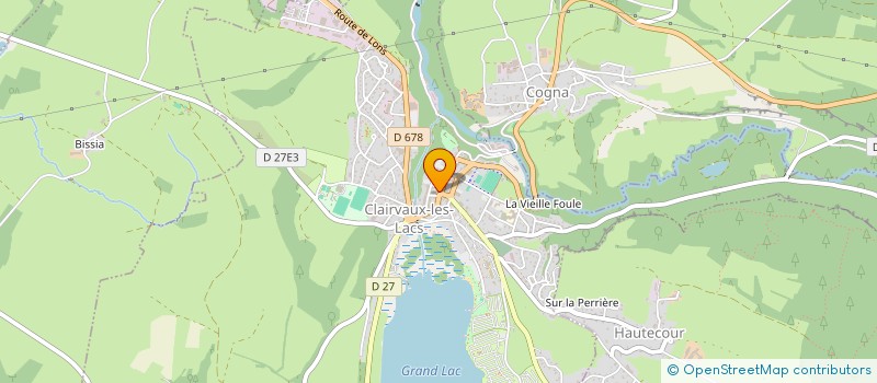 localisation de l'entreprise MONSIEUR BERNARD QUARROZ  CLAIRVAUX-LES-LACS