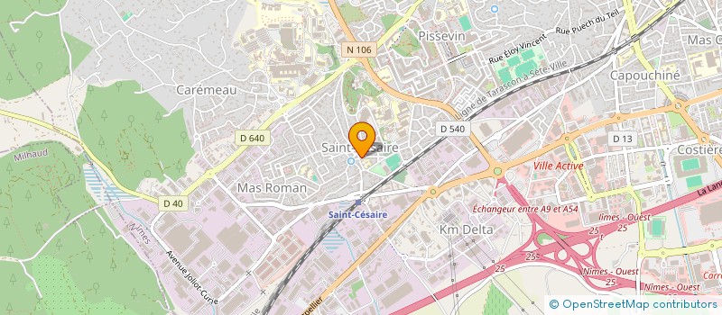 localisation de l'entreprise MONSIEUR BERNARD QUATELAS  NIMES