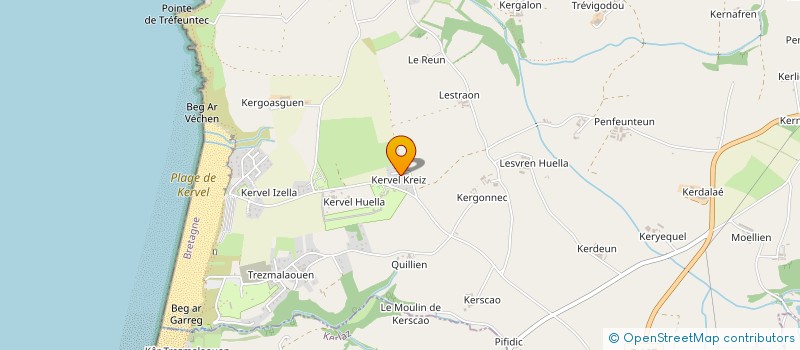 localisation de l'entreprise MONSIEUR BERNARD QUEMENEUR  PLONEVEZ-PORZAY