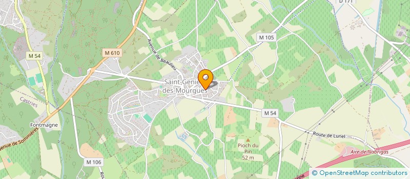 localisation de l'entreprise MONSIEUR BERNARD QUERALT  SAINT-GENIES-DES-MOURGUES