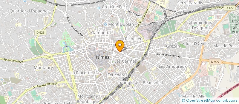 localisation de l'entreprise MONSIEUR BERNARD QUERO  NIMES