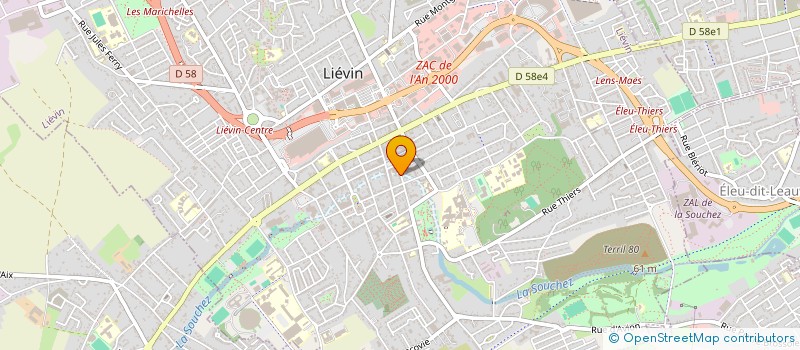 localisation de l'entreprise MONSIEUR BERNARD QUEVA à LIEVIN