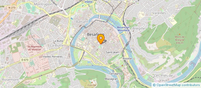 localisation de l'entreprise MONSIEUR BERNARD QUIROT à BESANCON
