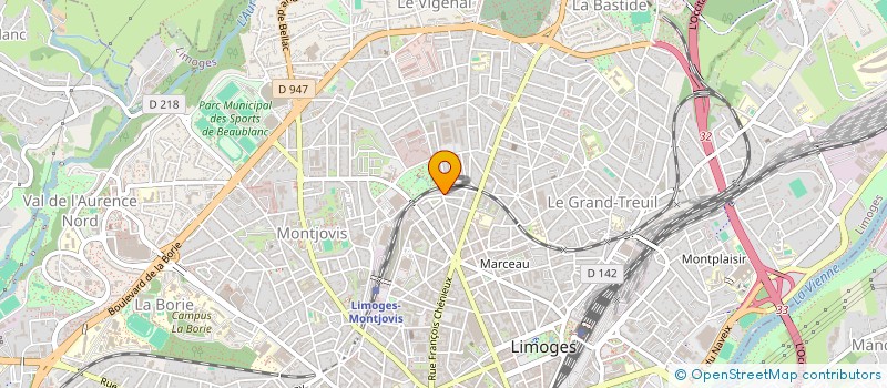 localisation de l'entreprise MONSIEUR BERNARD QUOINEAUD  LIMOGES