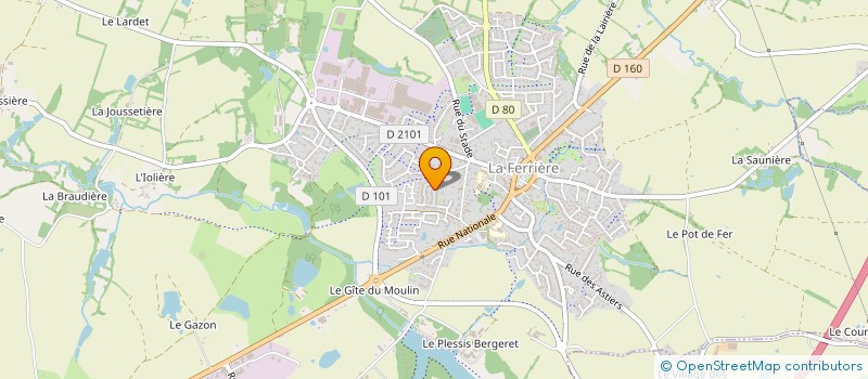 localisation de l'entreprise MONSIEUR BERNARD RABAUD à LA FERRIERE