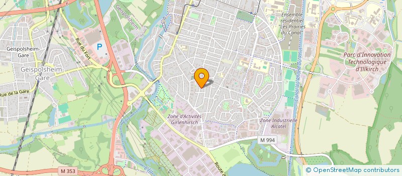 localisation de l'entreprise MONSIEUR BERNARD RADA  ILLKIRCH-GRAFFENSTADEN