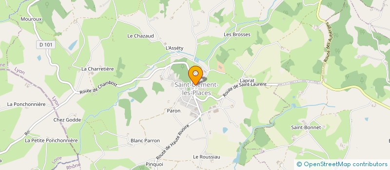 localisation de l'entreprise MONSIEUR BERNARD RADIX à SAINT-CLEMENT-LES-PLACES