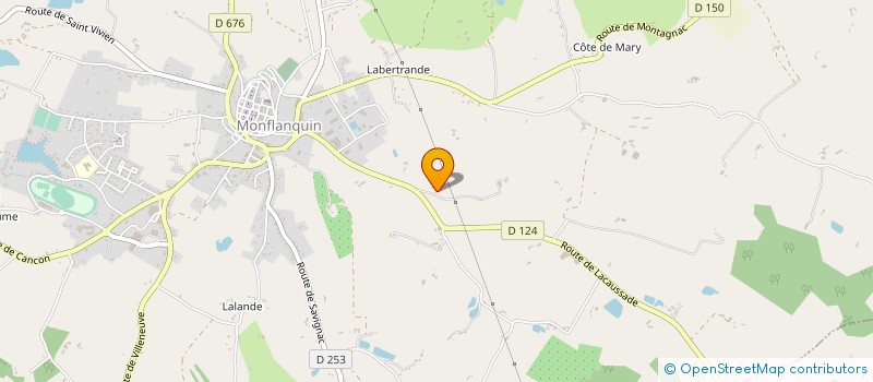 localisation de l'entreprise MONSIEUR BERNARD RAFFIE  MONFLANQUIN