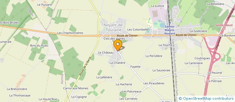 localisation de l'entreprise MONSIEUR BERNARD RAGUIN  NOYANT DE TOURAINE