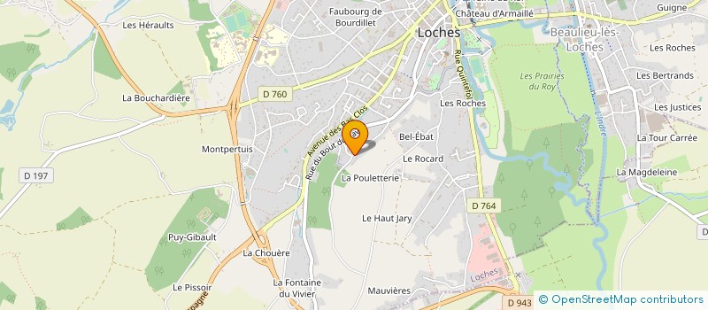 localisation de l'entreprise MONSIEUR BERNARD RAISON  LOCHES